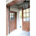 A porta principal de madeira da teca projeta a porta de celeiro escura dobro de Wcolor